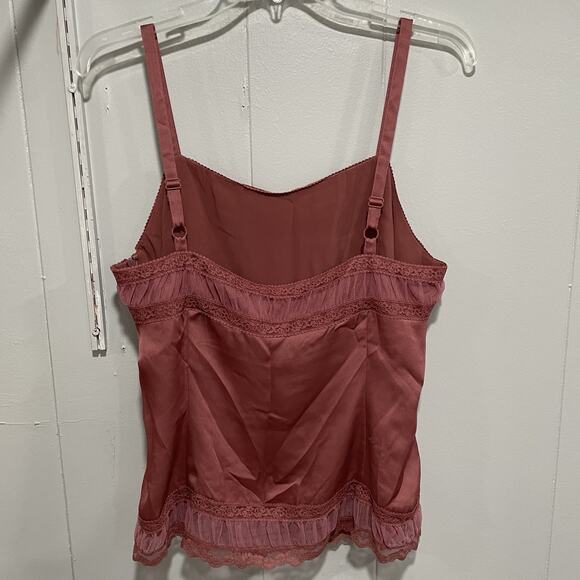 Coquette ATL Studio Womens Cami Tank Top Size 12 Pink Romantic Soft Girl Lined - Picture 2 of 8